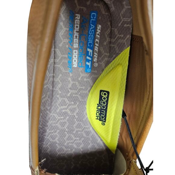NEW Skechers 11 Agustino Ossie Brown Leather Slip On Loafer Comfort Memory Foam main image 5